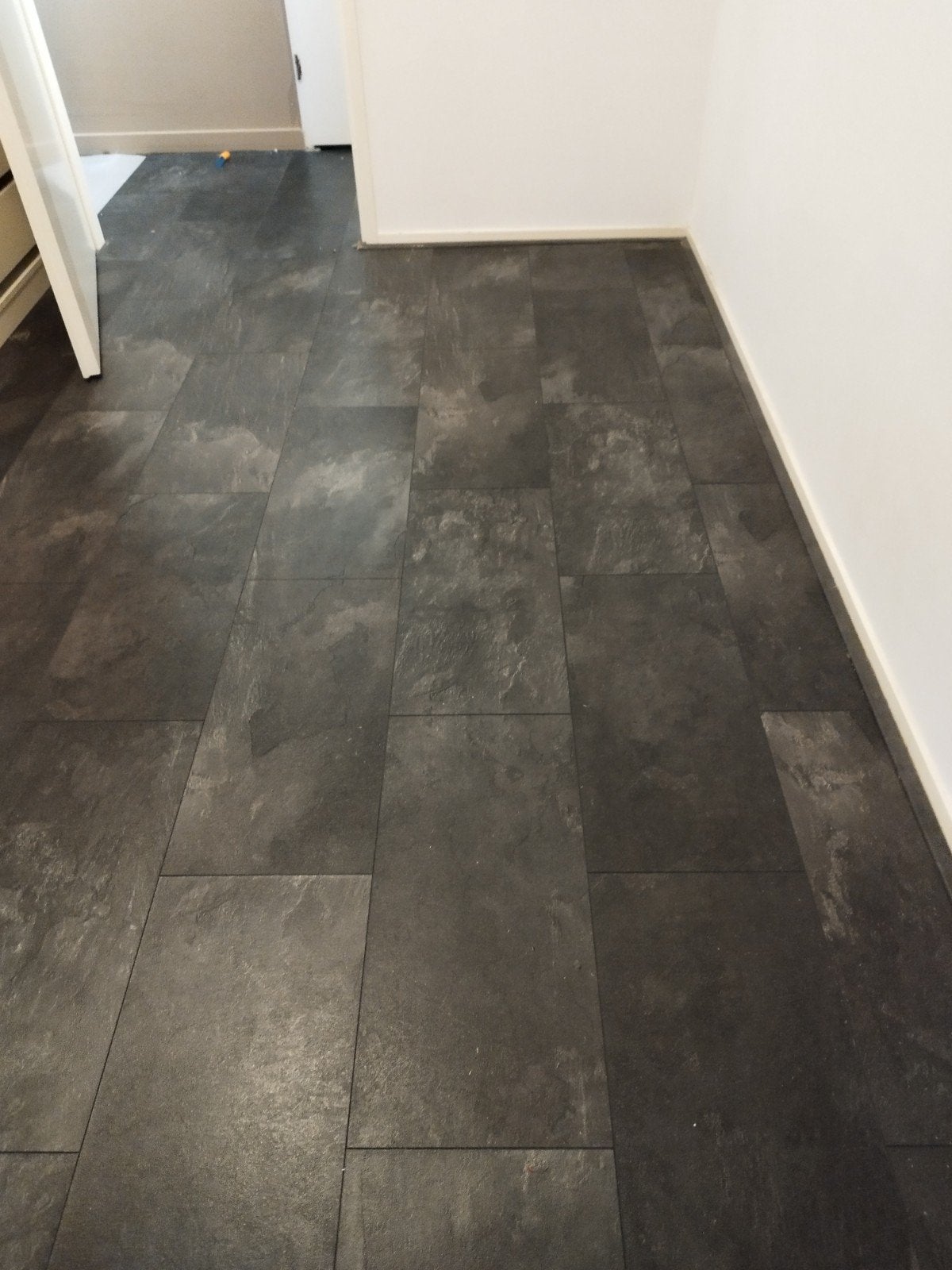 Laminaat vloer 75m2 - Donkergrijs/zwart leisteen look, Gebruikt, 50 tot 150 cm, Ophalen of Verzenden, 10 m² of meer