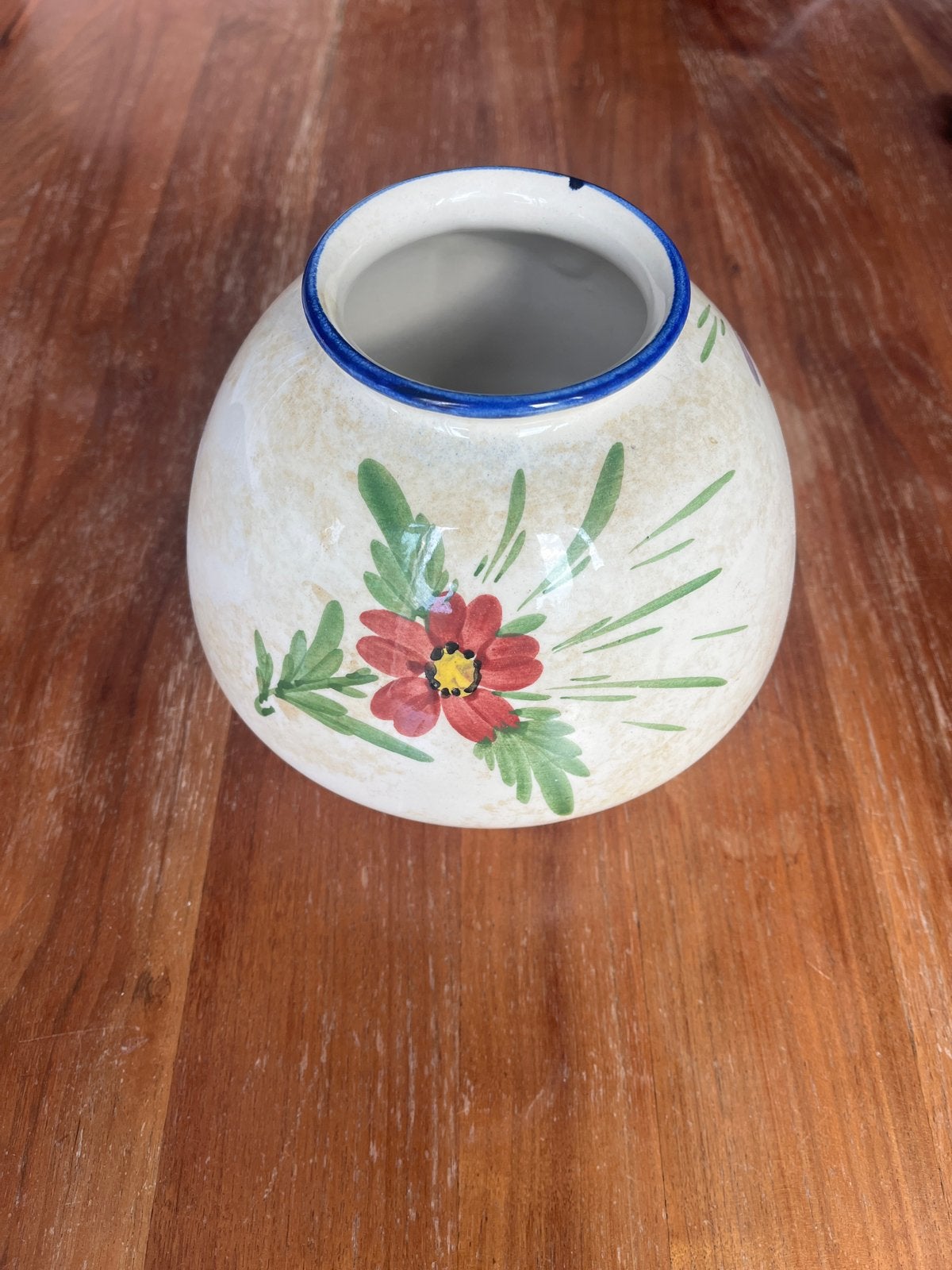 Vintage bolvaasje Huizerbont, Ophalen of Verzenden