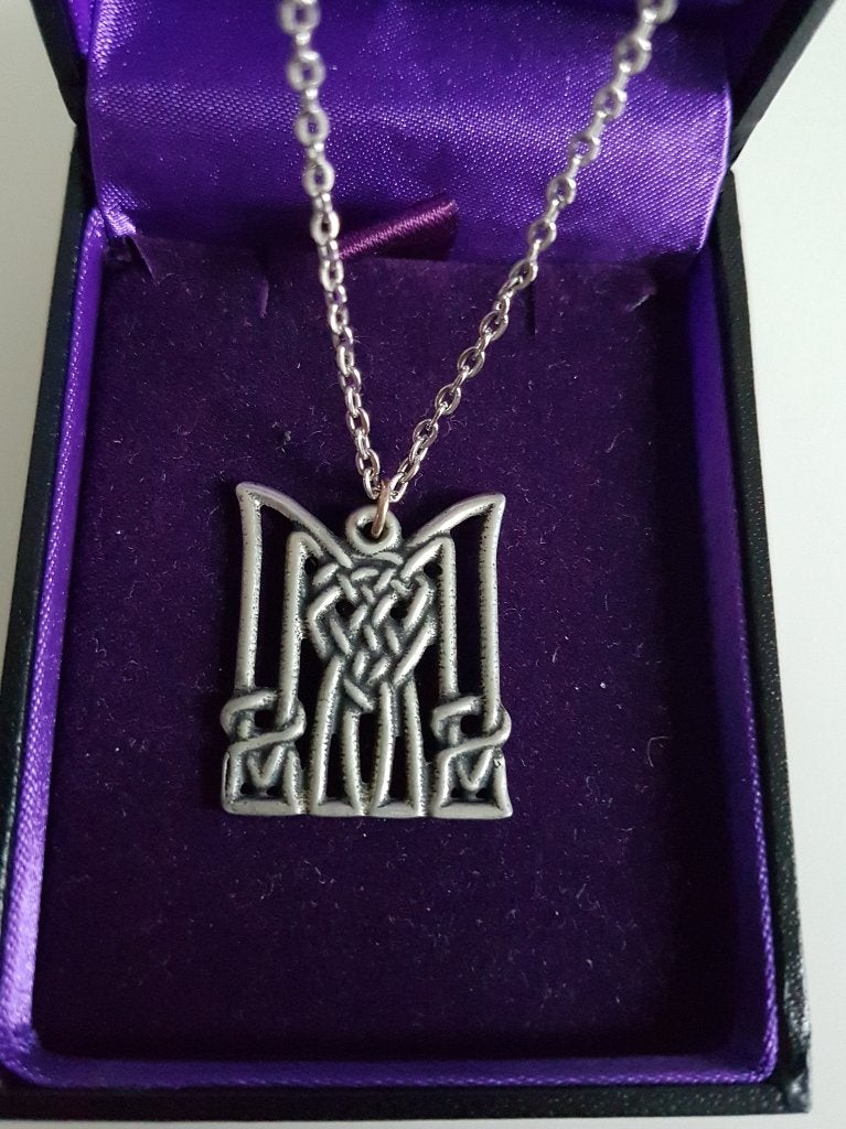 St Justin ketting met hanger Keltisch, Nieuw, Ophalen of Verzenden, Zilver, Overige materialen