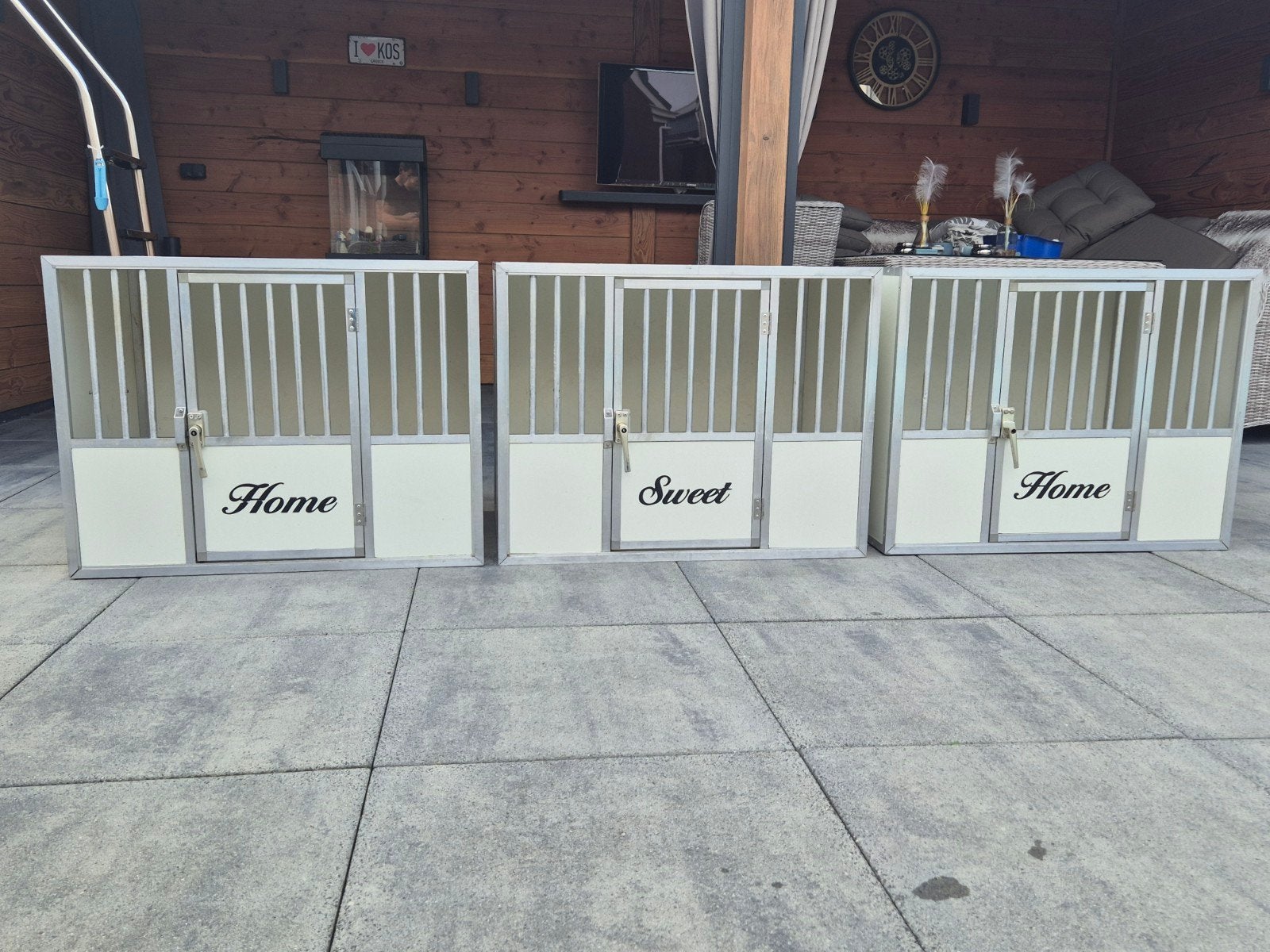 3 losse aluminium honden kennels., Hondenkennel, Gebruikt, 65 tot 100 cm, Ophalen of Verzenden