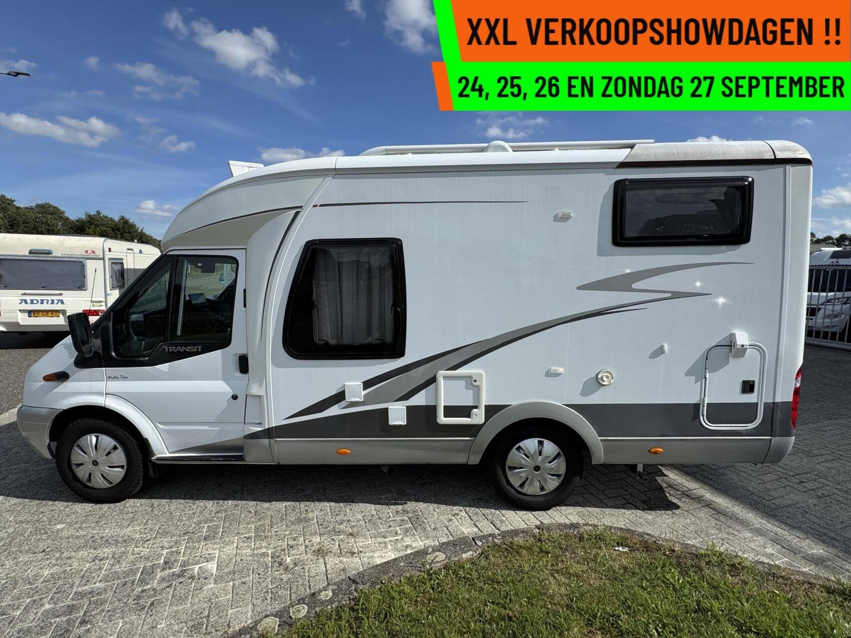 Hobby T 500 GFSC, AIRCO + VASTBED WC 102433 KM !, Hobby, Bedrijf, Tot en met 3, Airconditioning