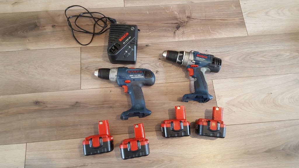 Bosch  GSR 14.4V VE-2 Professional, Doe-het-zelf en Verbouw, Ophalen of Verzenden, Gebruikt, Boor- en Schroefmachine, Variabele snelheid