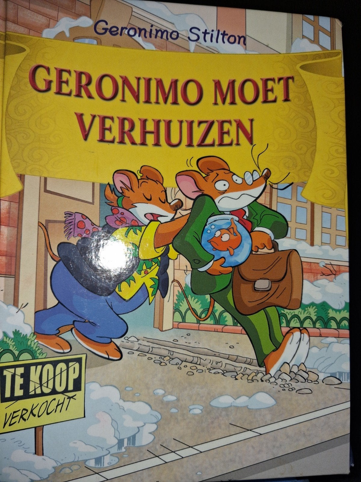 Geronimo Stilton - Geronimo moet verhuizen, Boeken, Fictie algemeen, Geronimo Stilton, Ophalen of Verzenden, Zo goed als nieuw