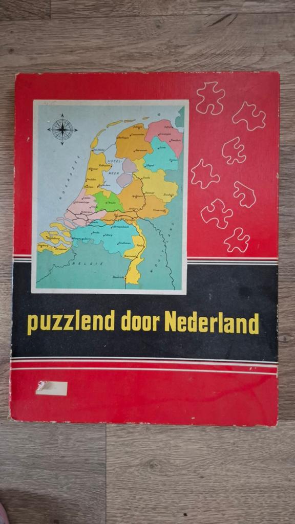 Antieke houten legpuzzel Nederland - Compleet & Zeer Goed, Ophalen of Verzenden