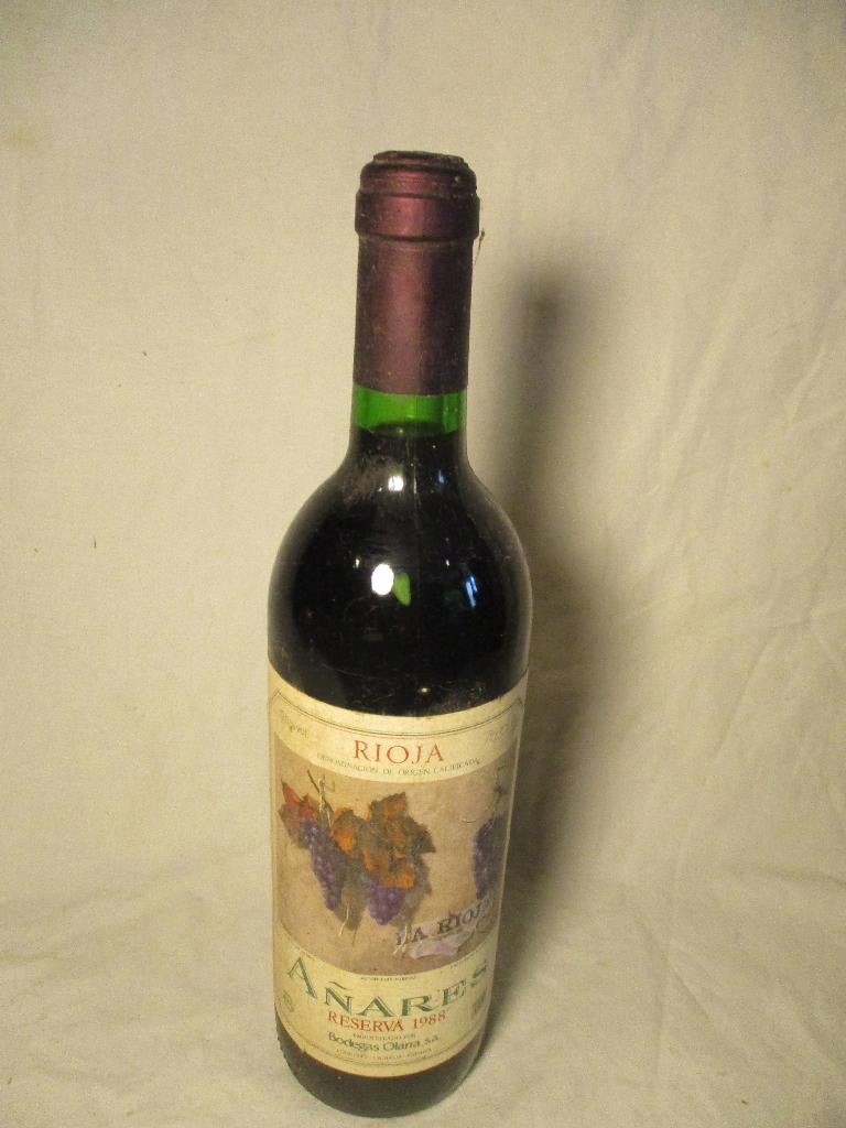 fles wijn Anares uit 1988, Ophalen of Verzenden, Frankrijk, Champagne