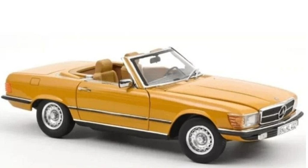 Mercedes Benz 450 SL 1975 Oranje 1/18 NOREV ref. 183350, Hobby en Vrije tijd, Verzenden, Nieuw, Auto, Norev