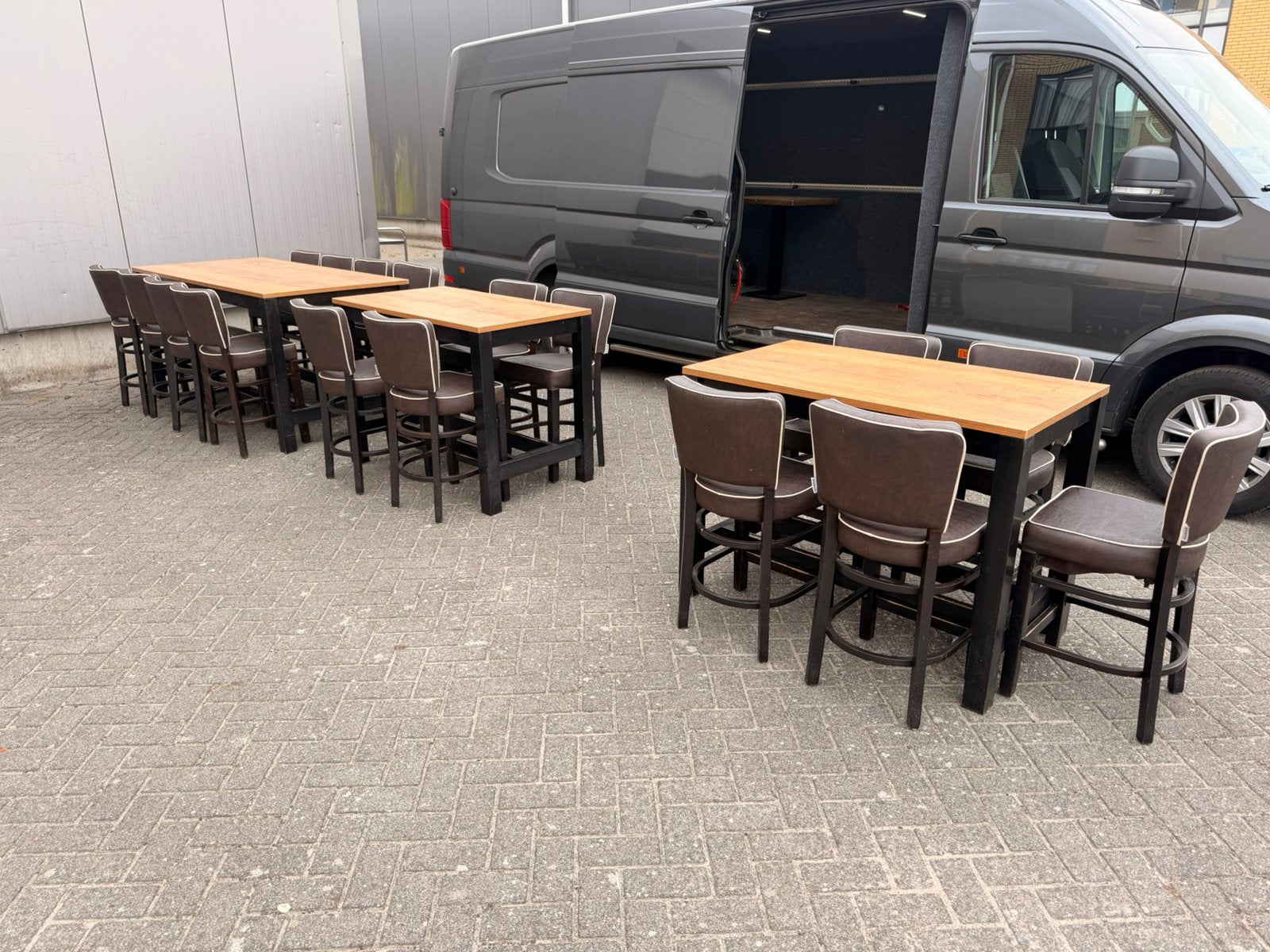 Statafels 120x70 en 190x90 hangtafels bartafels, Ophalen of Verzenden, Gebruikt