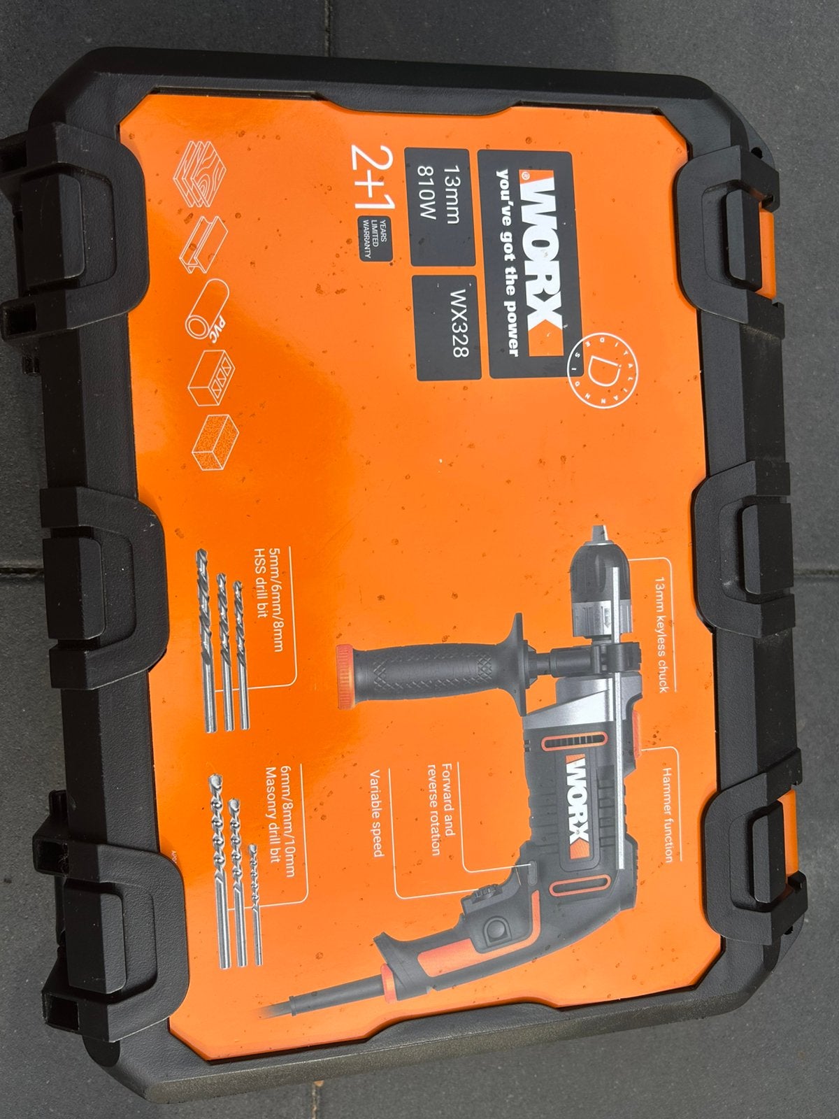 Worx Klopboormachine WX328, Ophalen, Nieuw