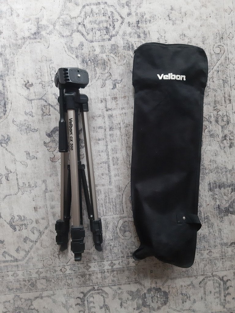 Velbon CX 300 statief voor foto/video, Inclusief draagtas, Velbon, Zo goed als nieuw, 125 tot 150 cm