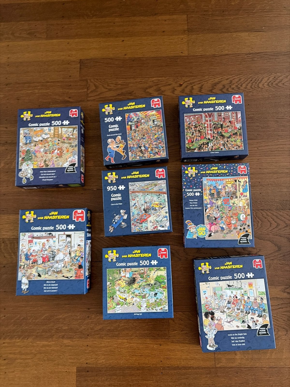 Jan van Haasteren Puzzels - Diverse Collectie (7 stuks), Ophalen of Verzenden, 500 t/m 1500 stukjes, Gebruikt, Legpuzzel
