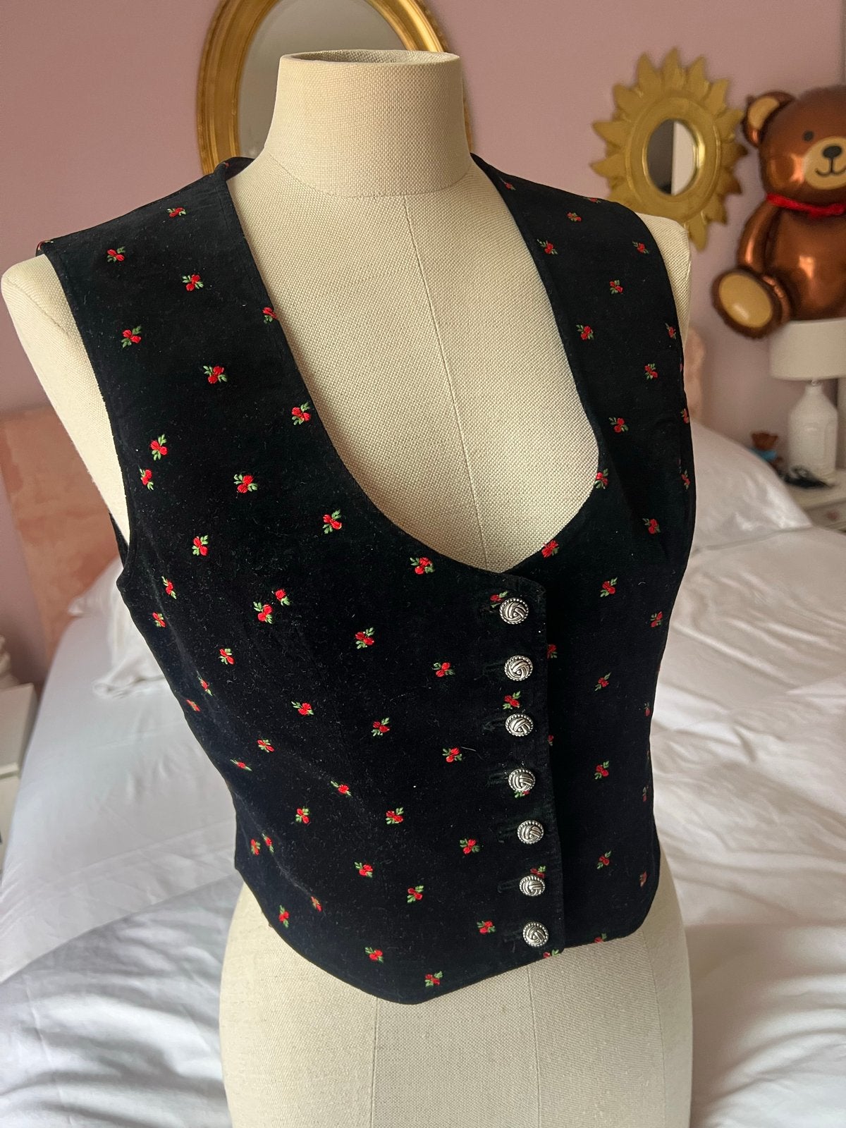 Vintage Salzburgerland Dirndl Look Trachtenvest 70s, Ophalen of Verzenden, Gedragen