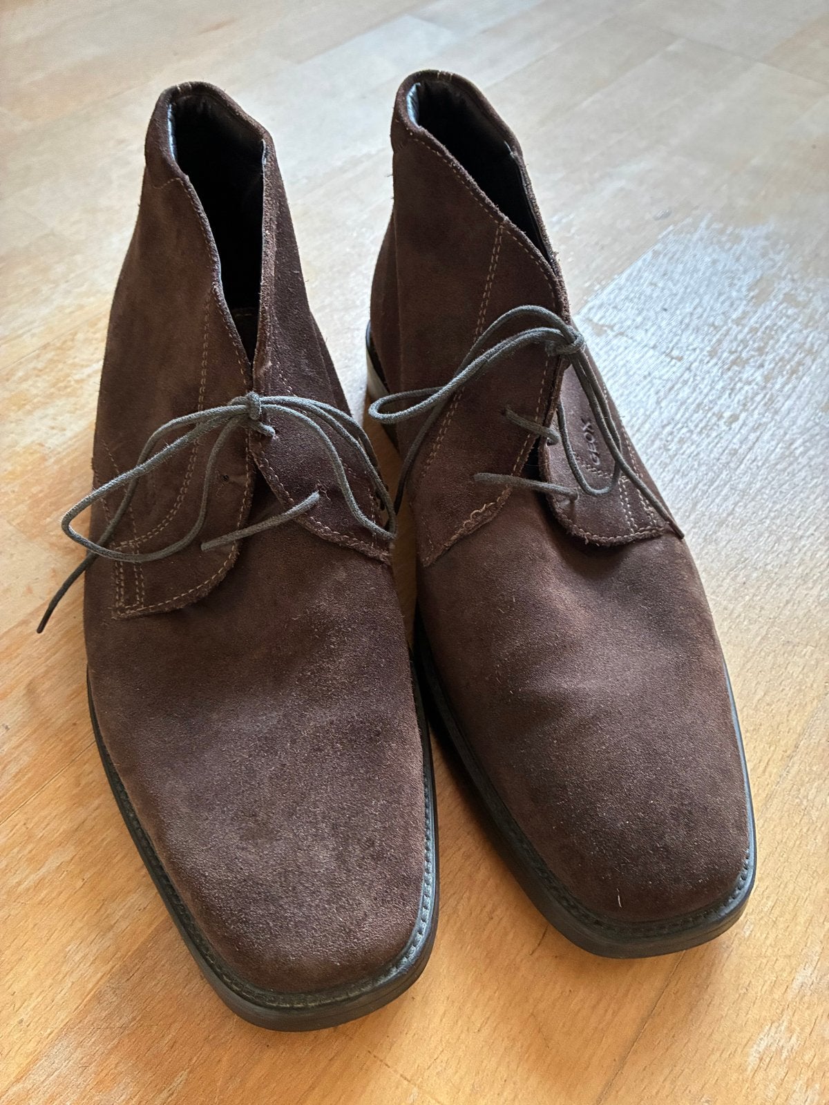 Geox Respira suède veterschoenen - Bruin, Kleding | Heren, Bruin, Ophalen of Verzenden, Gedragen, Veterschoenen