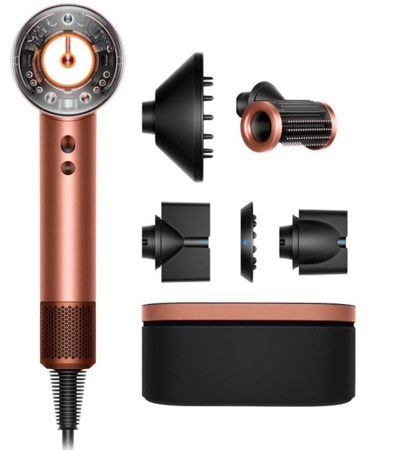 Dyson Supersonic nural Föhn met Opzetstukken en Opbergdoos, Ophalen of Verzenden, Zo goed als nieuw, Haarverzorging