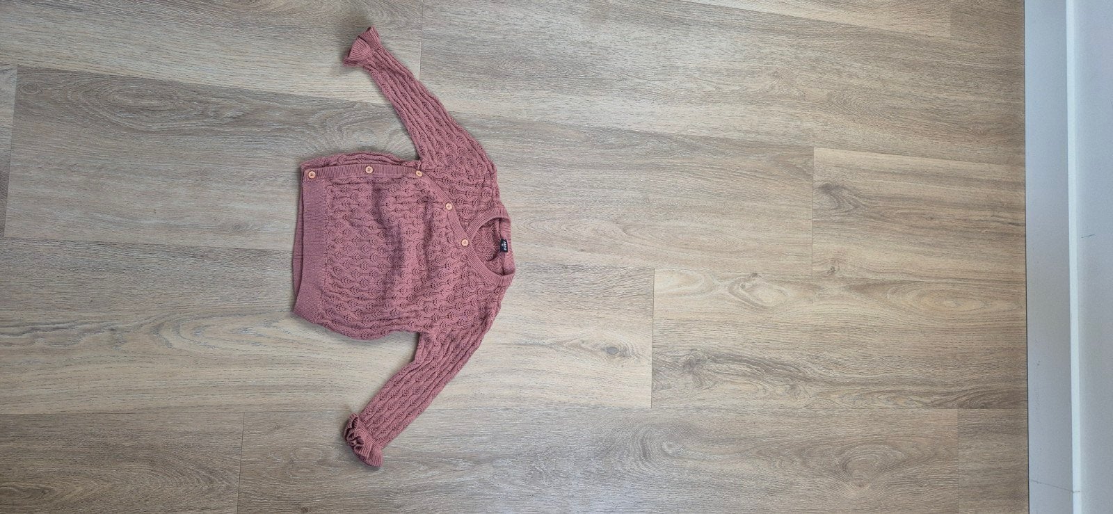 Superlief ajour vestje, mini, maat 86, nieuw, MINI, Nieuw, Ophalen of Verzenden, Truitje of Vestje