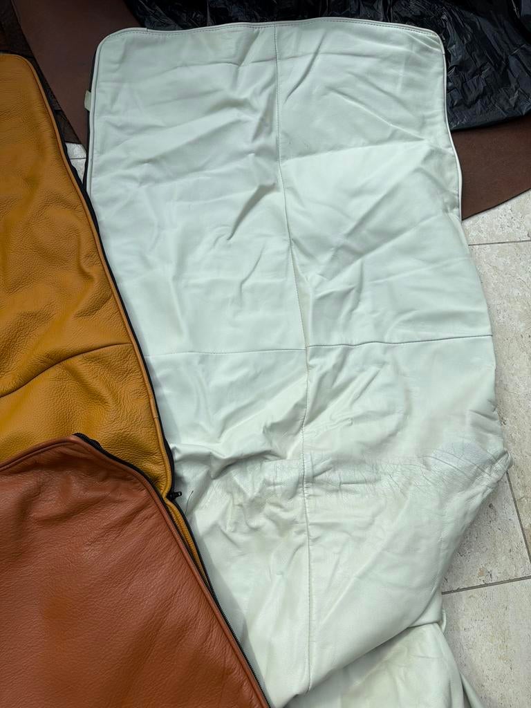 Leren rugpanden voor Montis Charly stoelhoezen, Huis en Inrichting, Gebruikt, Overige kleuren, Leer, Ophalen of Verzenden