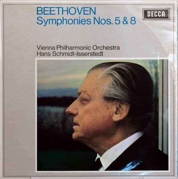 Beethoven Symphonies 5 & 8 Vienna Philharmonic, Hans Schmidt, LP, Ophalen of Verzenden, Zo goed als nieuw, Orkest of Ballet