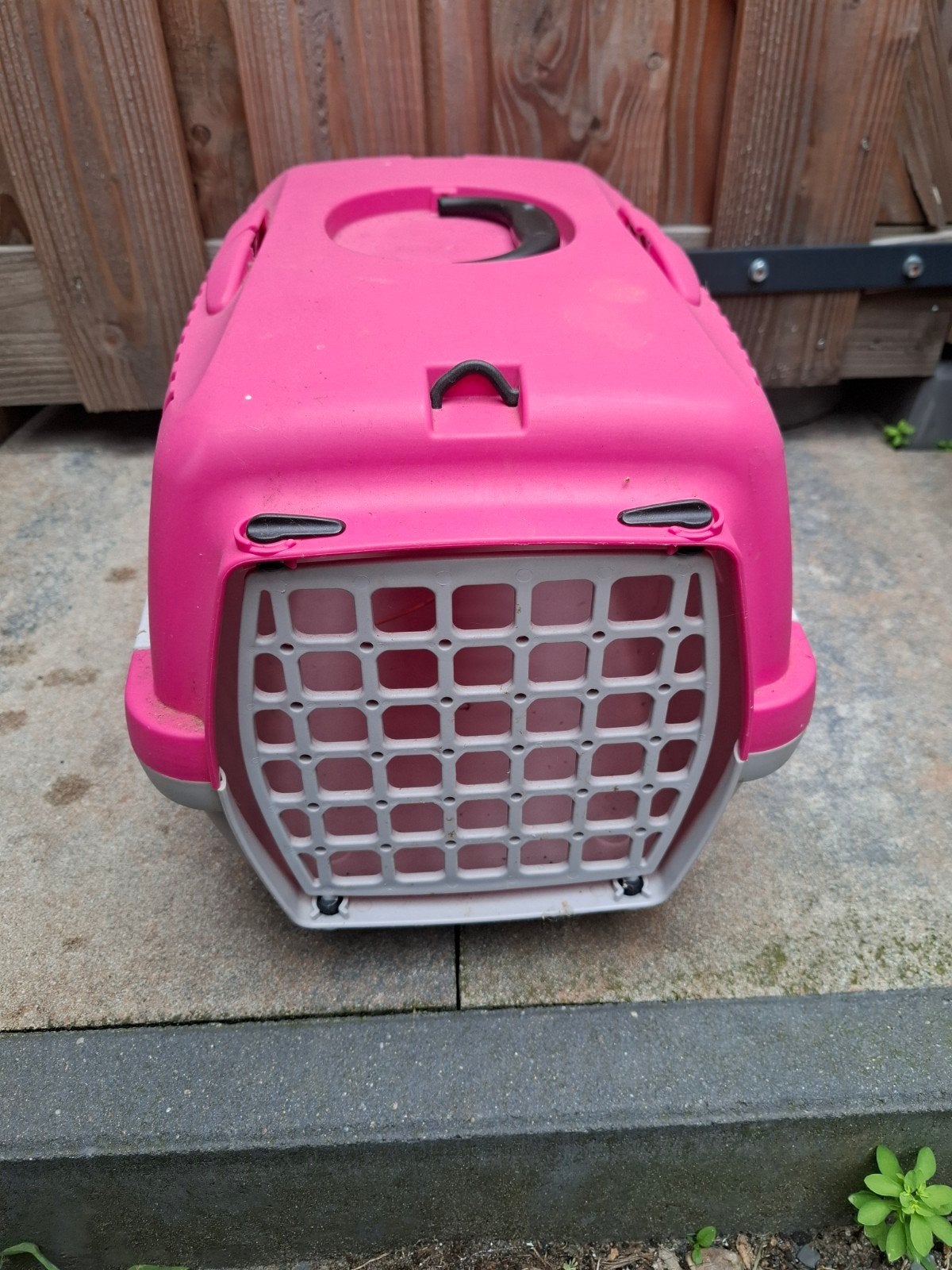 2x roze kleine bench kat/ konijn/ vervoersmand, Ophalen