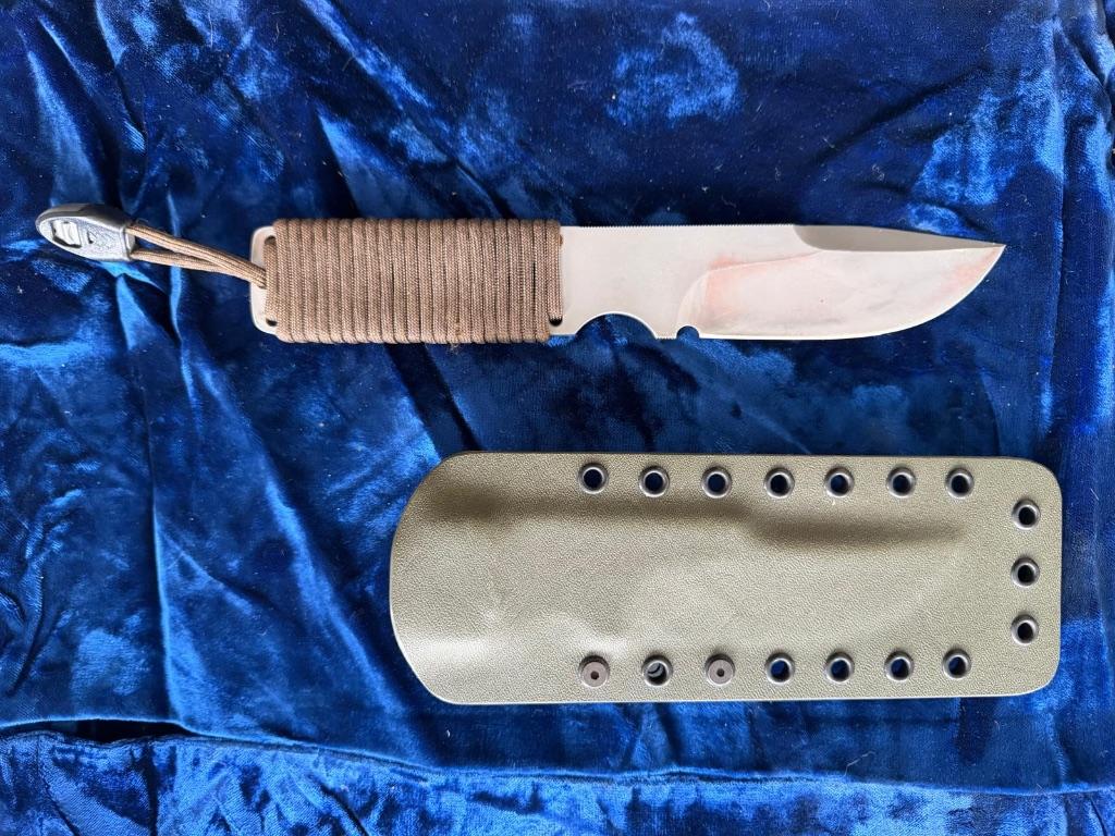 Hill Knive, uniek model outdoormes ATS 34, Ophalen of Verzenden, Overige soorten, Nederland, Mes of Dolk
