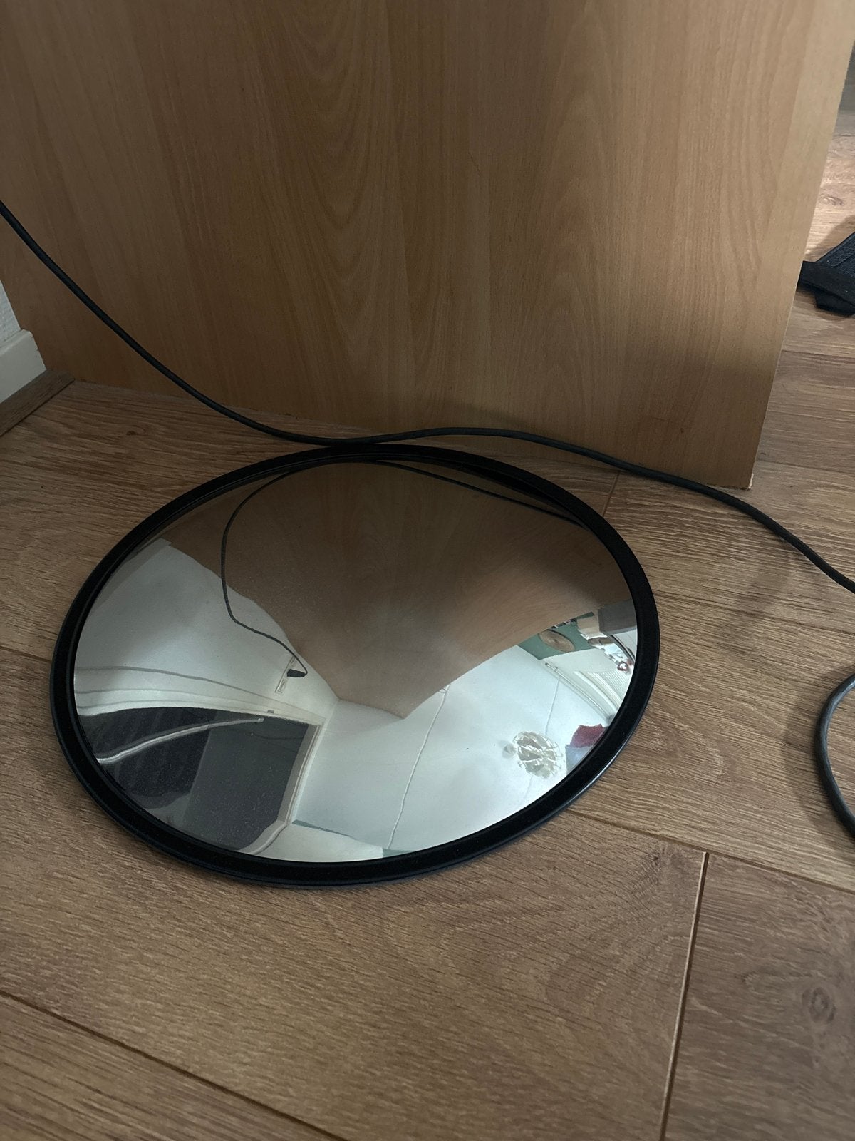 Ikea 3D spiegel - Rond en decoratief, Ophalen, Minder dan 50 cm, Gebruikt, Rond