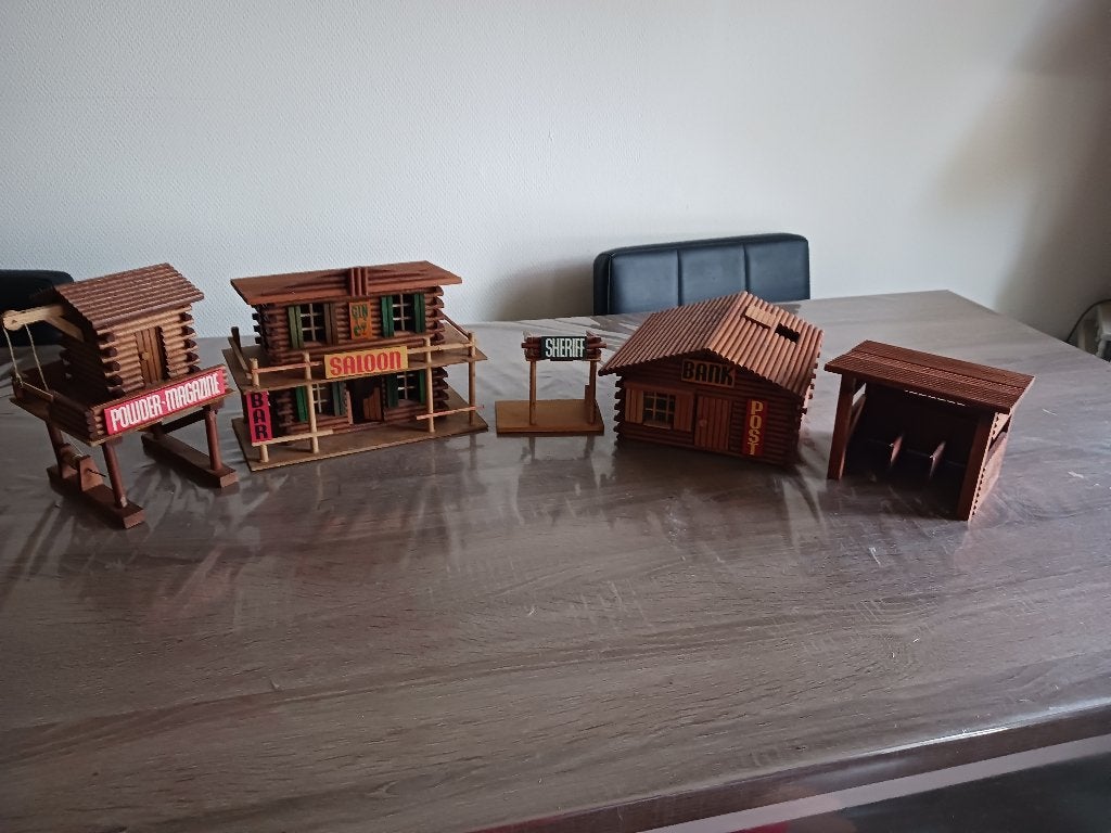 Vintage Westernhuisjes Hausser en Oehme, Antiek en Kunst, Ophalen of Verzenden