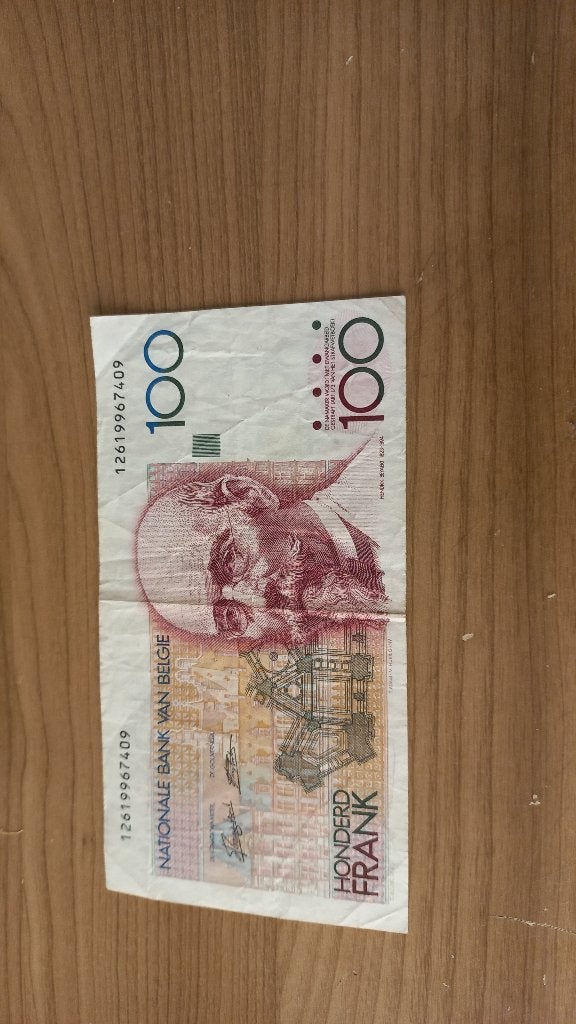 100 Belgische frank, Ophalen of Verzenden, Buitenland, Bankbiljetten