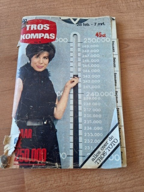 Tros Kompas 1970 Mary Schuurman Feijenoord Songfestival, Boeken, Ophalen of Verzenden, Gelezen, Muziek, Film of Tv