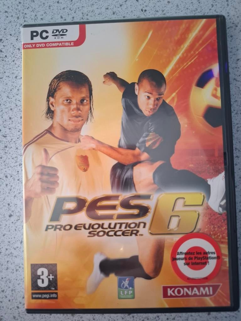 PES 6 Pro Evolution Soccer PC DVD-ROM, Spelcomputers en Games, Ophalen, 2 spelers, Zo goed als nieuw, Eén computer