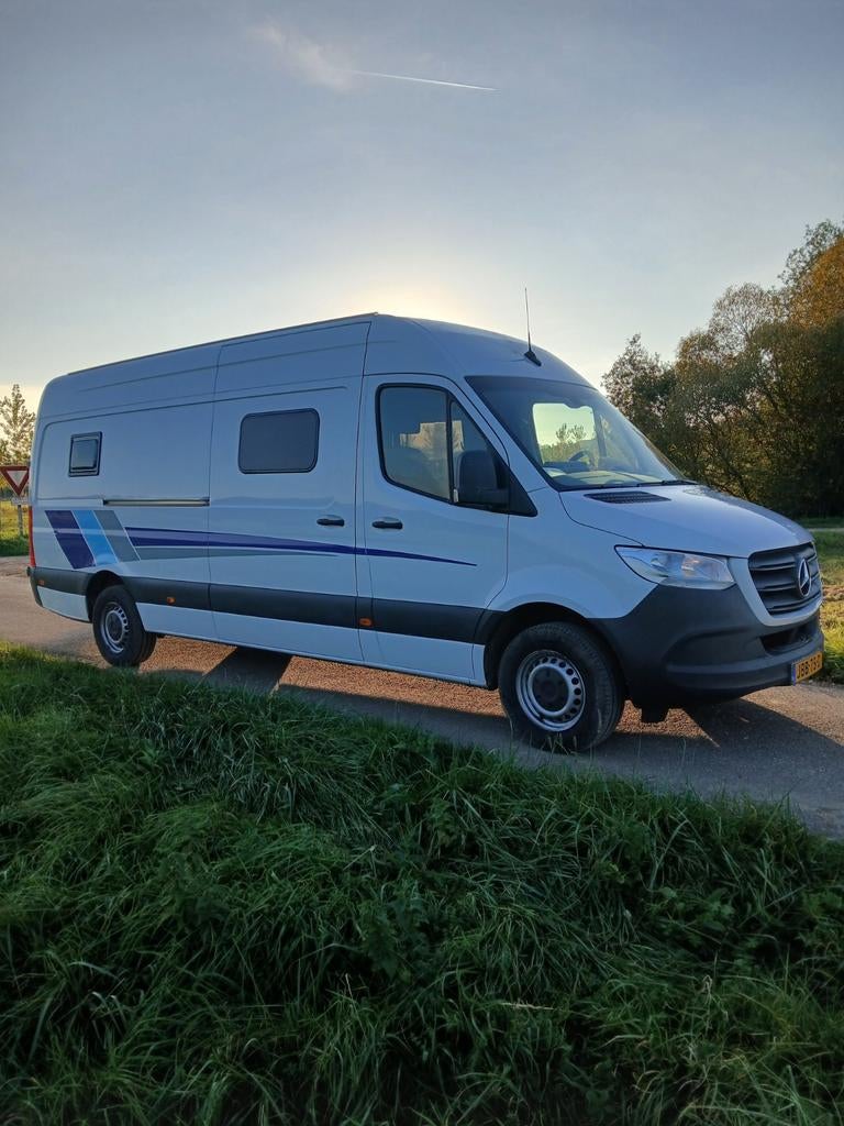 Mercedes sprinter l3h2 buscamper automaat euro 6   bj 2019, Caravans en Kamperen, Overige merken, Tot en met 2, Particulier, 6 tot 7 meter