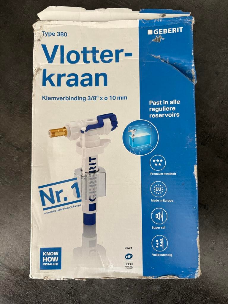 Geberit vlotterkraan Type 380 – nieuw!!, Ophalen of Verzenden, Nieuw, Toilet