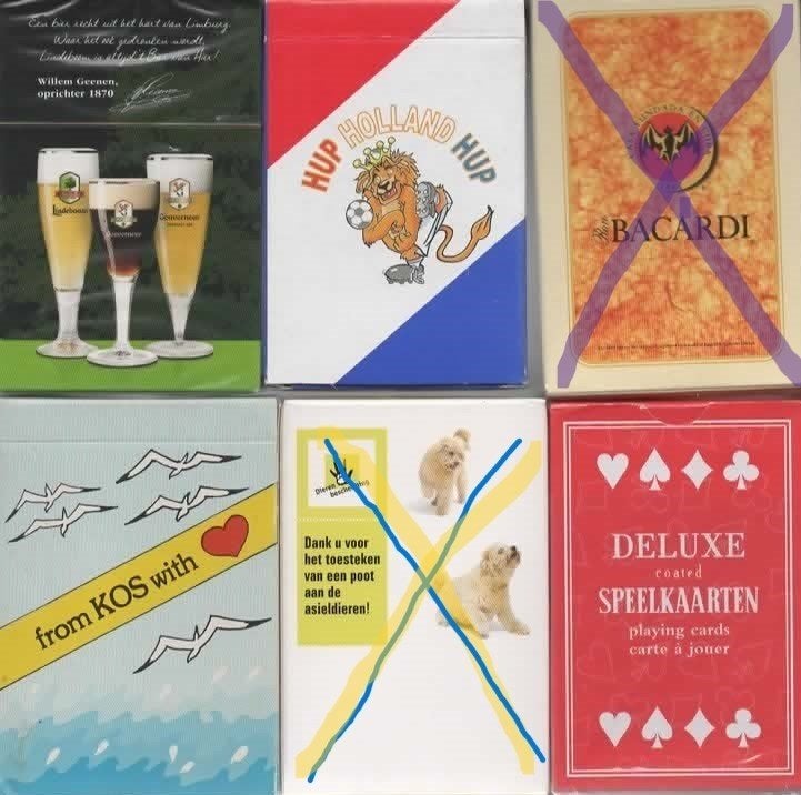 46x pakjes Speelkaarten., Ophalen of Verzenden, Gebruikt, Speelkaart(en)
