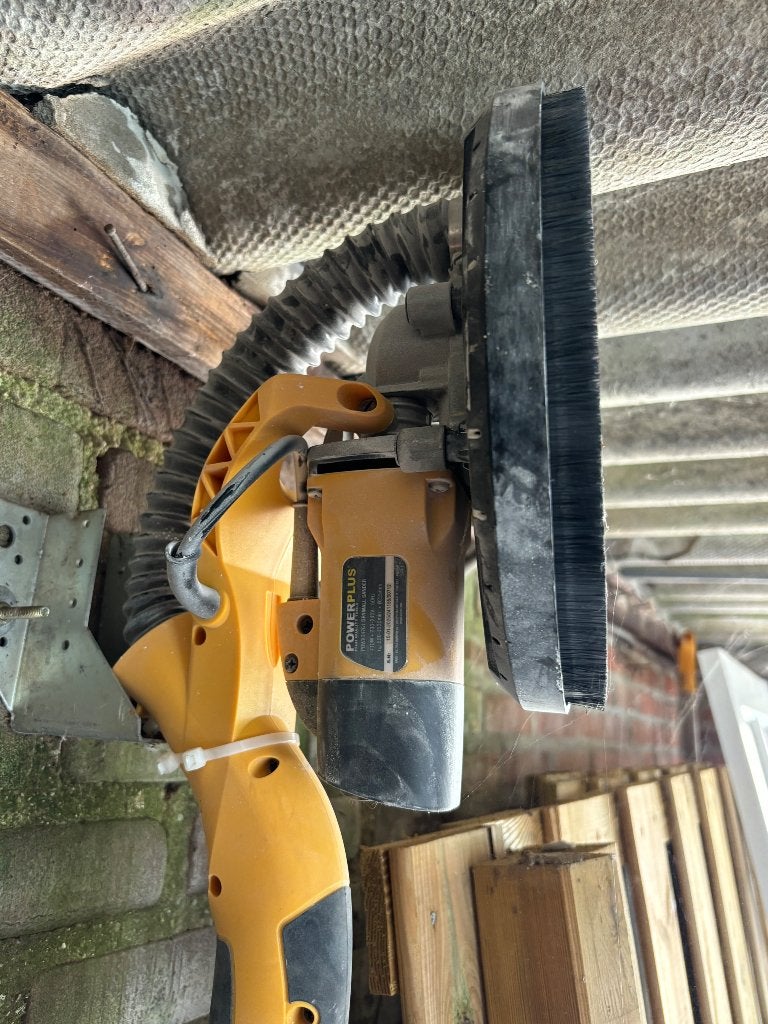 Wand /plafond schuurmachine langnek powerplus, Doe-het-zelf en Verbouw, Gereedschap | Schuurmachines, Ophalen, Zo goed als nieuw