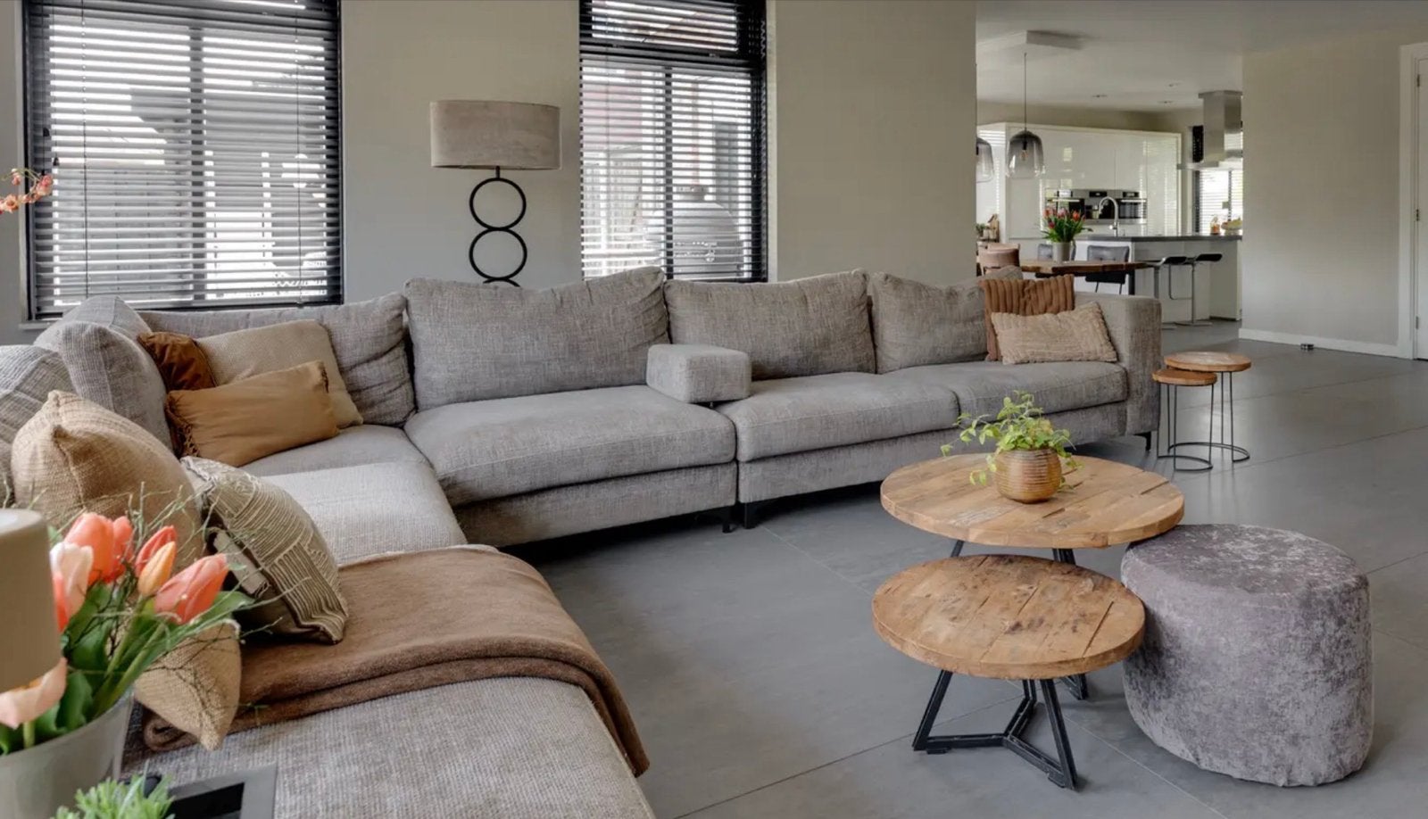 Modulaire Hoekbank Rosalie - BOCX interiors - Stof Regarde, Huis en Inrichting, Ophalen, Gebruikt, Hoekbank, 300 cm of meer
