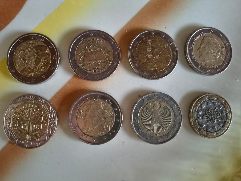 Diverse 1 en 2 euro munten - Verschillende landen, Ophalen of Verzenden, Frankrijk, 1 euro, Losse munt
