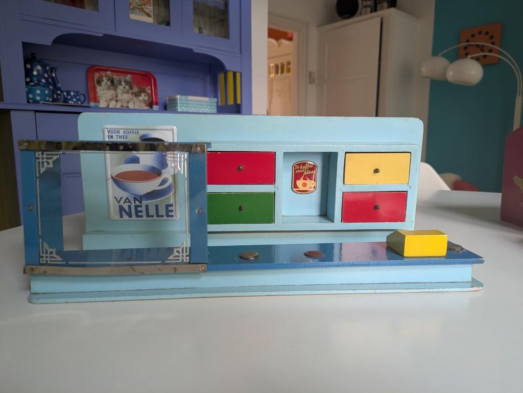 Vintage houten speelgoedwinkel Sio, Ophalen of Verzenden