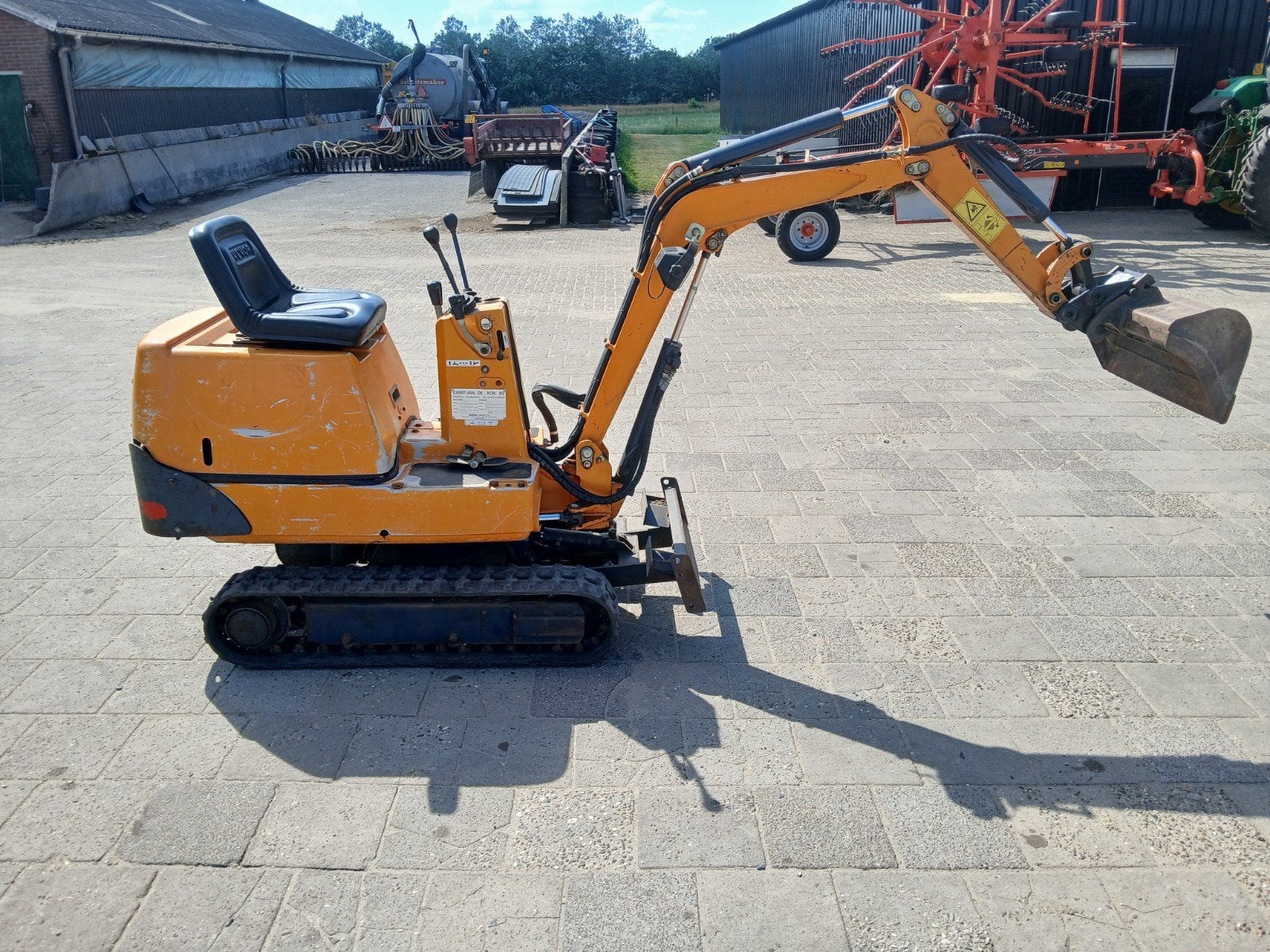 hanix h08b minikraan te koop, Ophalen, Gebruikt