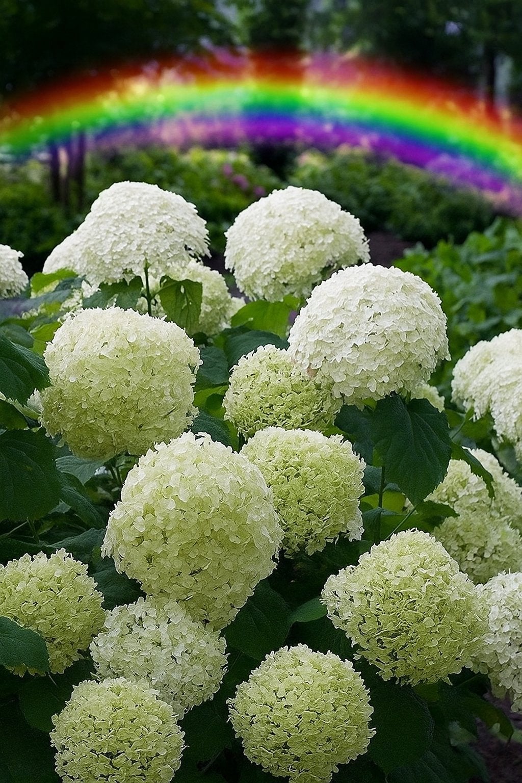 Hydrangea “ Strong Annabelle “, Ophalen, Overige soorten, Halfschaduw