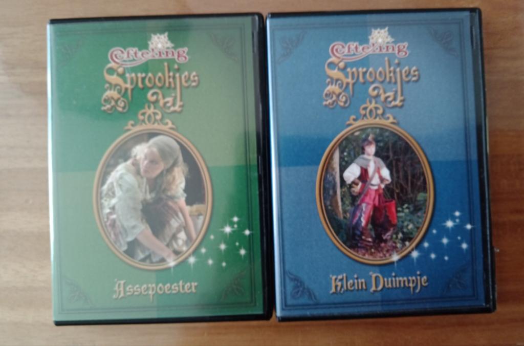 Efteling Sprookjes Mini DVD's: Assepoester & Klein Duimpje, Avontuur, Gebruikt, Alle leeftijden, Ophalen of Verzenden