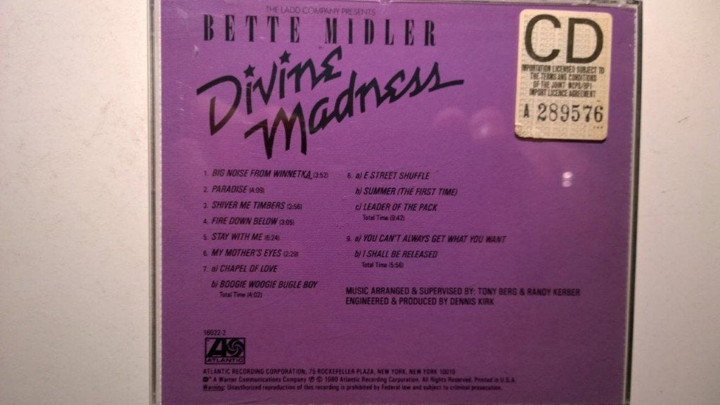 Bette Midler - Divine Madness, Ophalen of Verzenden, Zo goed als nieuw