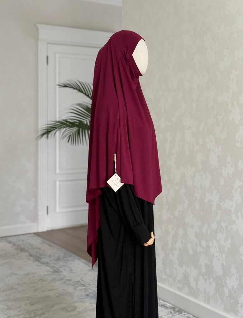 Khimar, khimaar, jilbab, jalaba, hijab, hijaab, sjaal, scarf, Zwart, Maat 46/48 (XL) of groter, Nieuw, Ophalen of Verzenden
