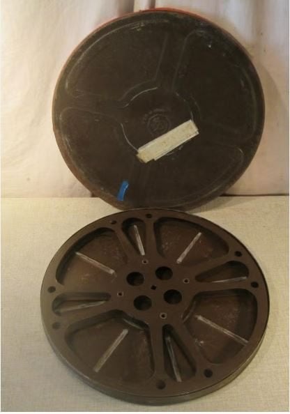 Prima metalen 16mm Spoel in doos - 35cm, Ophalen of Verzenden, 16mm film