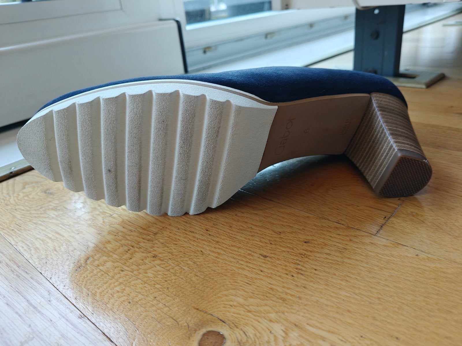 Gabor blauwe pumps, maat 6, zo goed als nieuw, Pumps, Blauw, Gabor, Ophalen of Verzenden