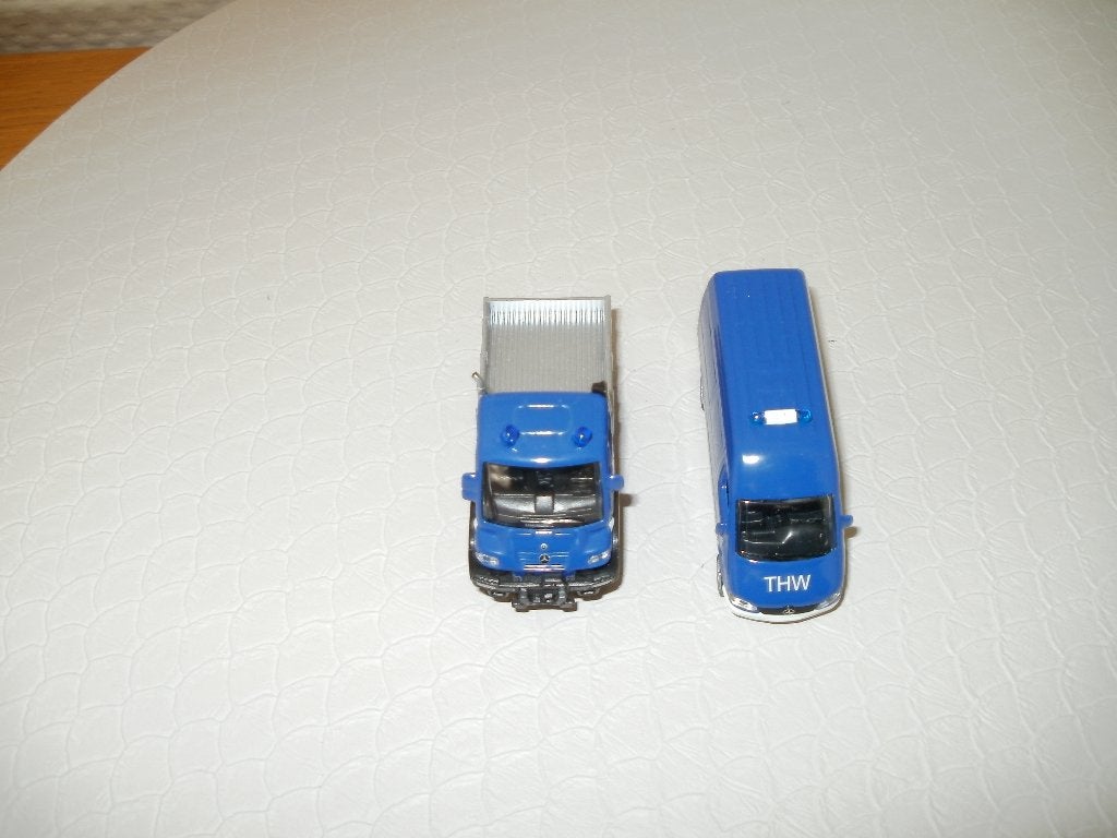 2x schuco Ho Mercedes auto Technische Hilfswerke v. Marklin., Overige merken, Wisselstroom, Overige typen, Nieuw
