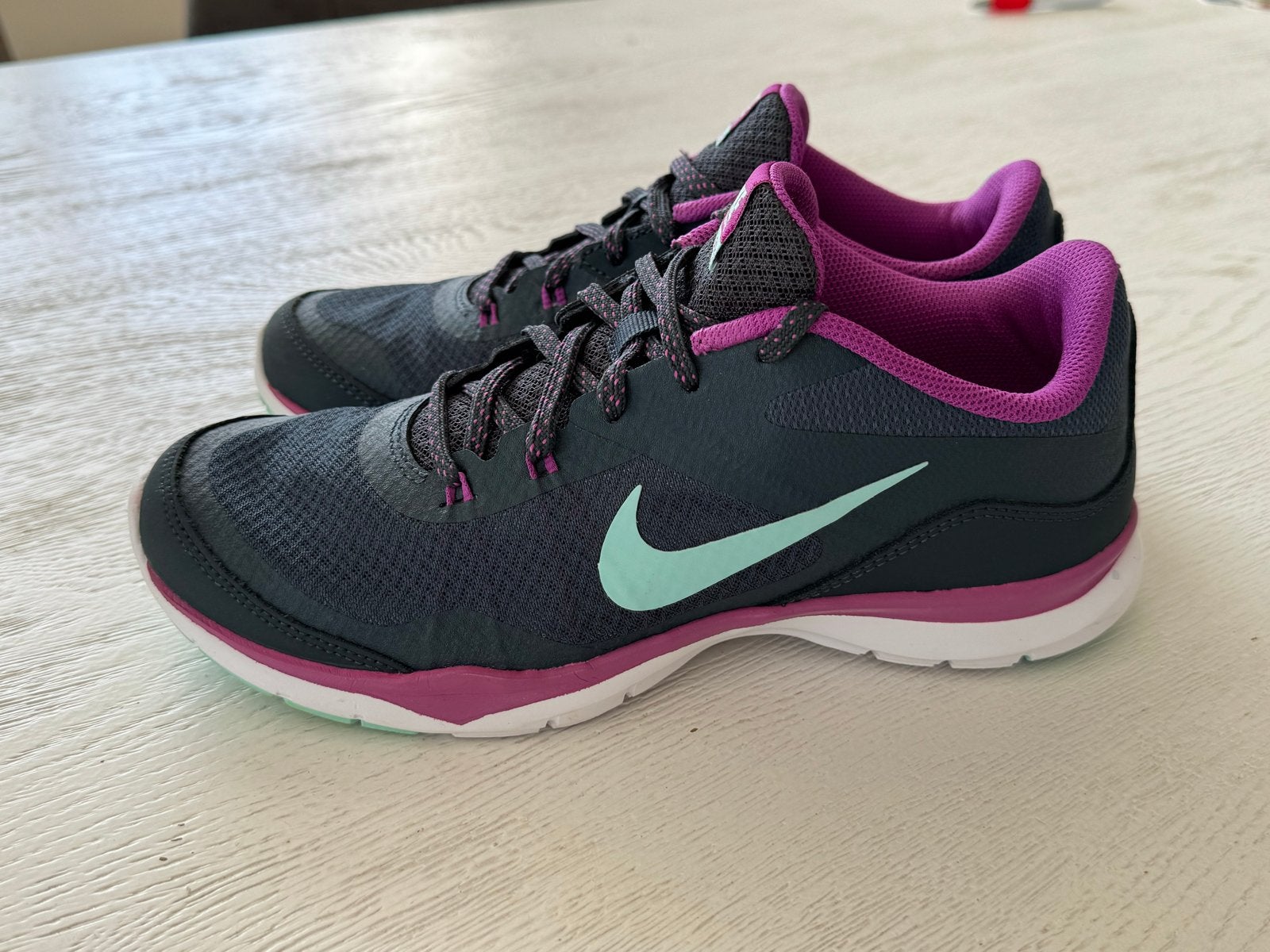 Nike Flex TR 5 Sportschoenen - Maat 38.5 ZGAN, Sportschoenen, Ophalen of Verzenden, Zo goed als nieuw, Groen