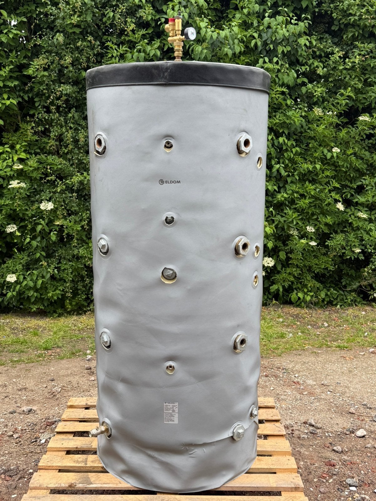 Eldom Buffervat 500 Liter, 2 Warmtewisselaars, Doe-het-zelf en Verbouw, Geisers en Boilers, Gebruikt, Boiler, 100 liter of meer