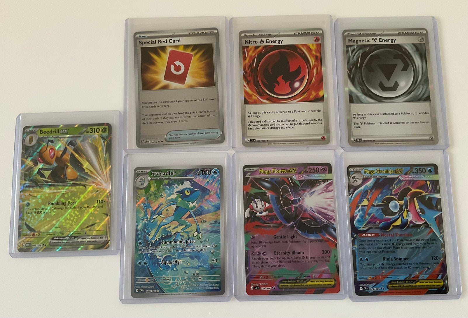 2026 Pokémon "Chaos Rising" (7), Ophalen, Zo goed als nieuw, Meerdere kaarten, Foil