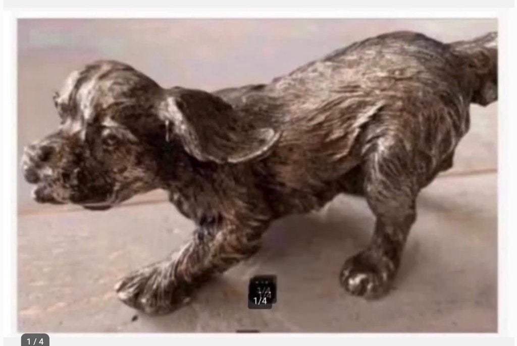 Prachtig Honden beeld, ongeveer 10 - 12 cm, Ophalen of Verzenden