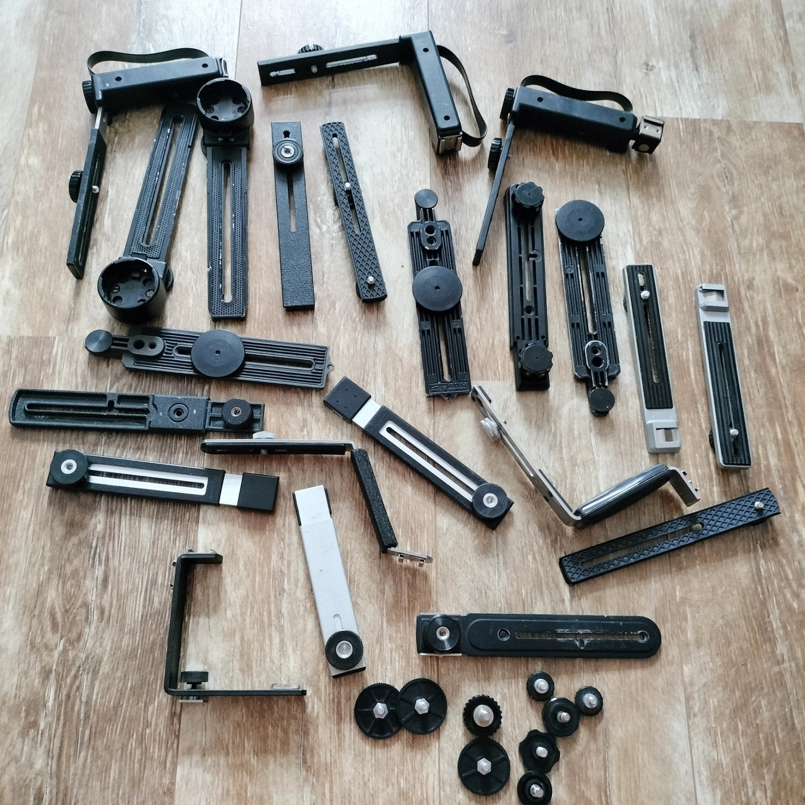Handheld L-beugels voor camera's flitsers statiefonderdelen, Overige merken, Statief, Ophalen of Verzenden, Gebruikt