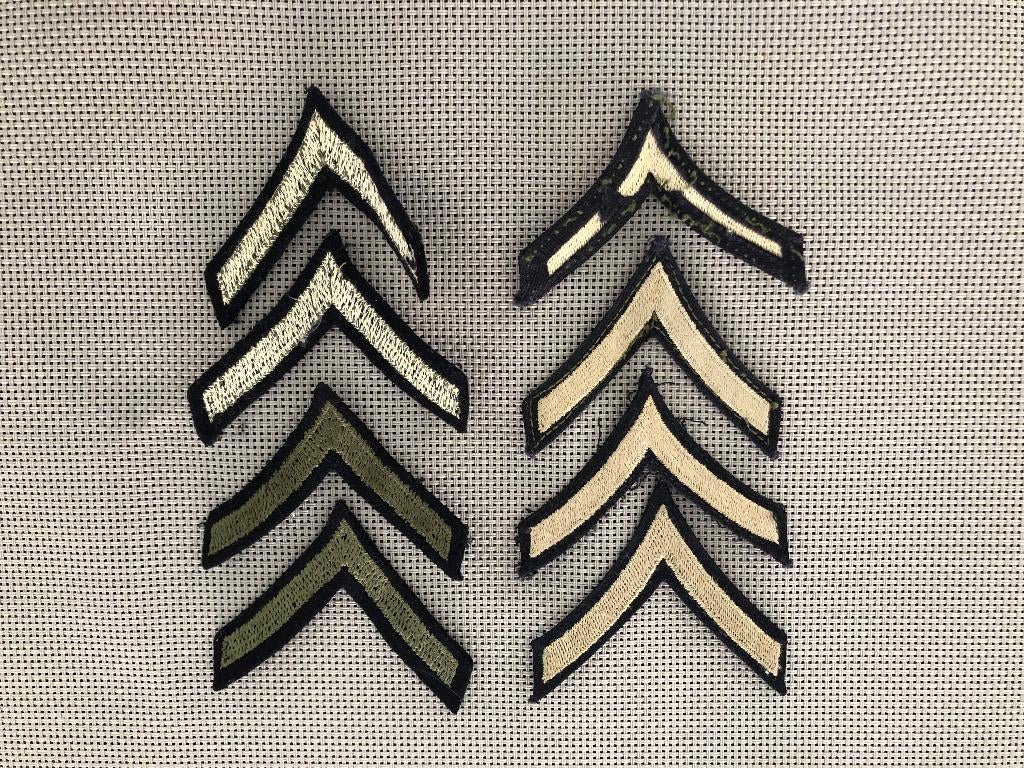 WW2 US, embleem, stof, strepen meerdere uitvoeringen, Ophalen of Verzenden, Landmacht, Amerika, Embleem of Badge