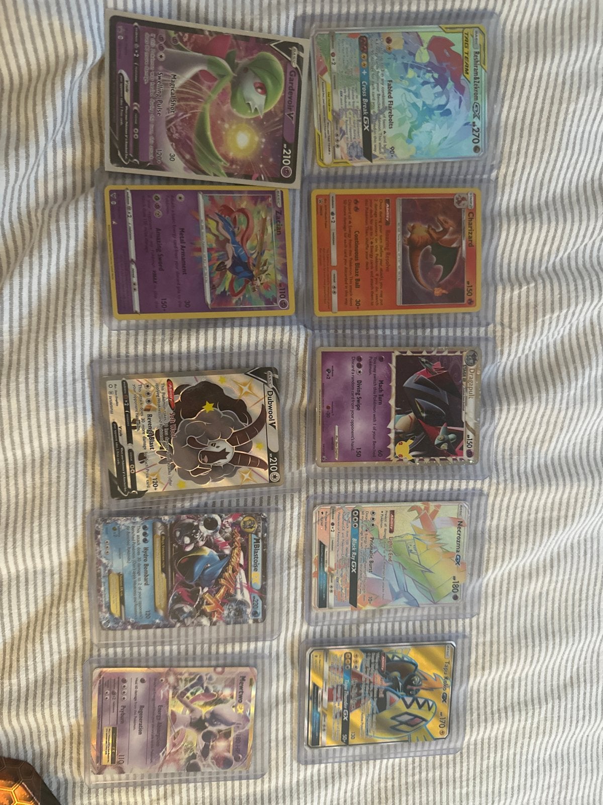 Pokémon kaarten collectie - Zeldzame GX, V, VMAX en meer, Ophalen of Verzenden, Zo goed als nieuw, Meerdere kaarten, Foil