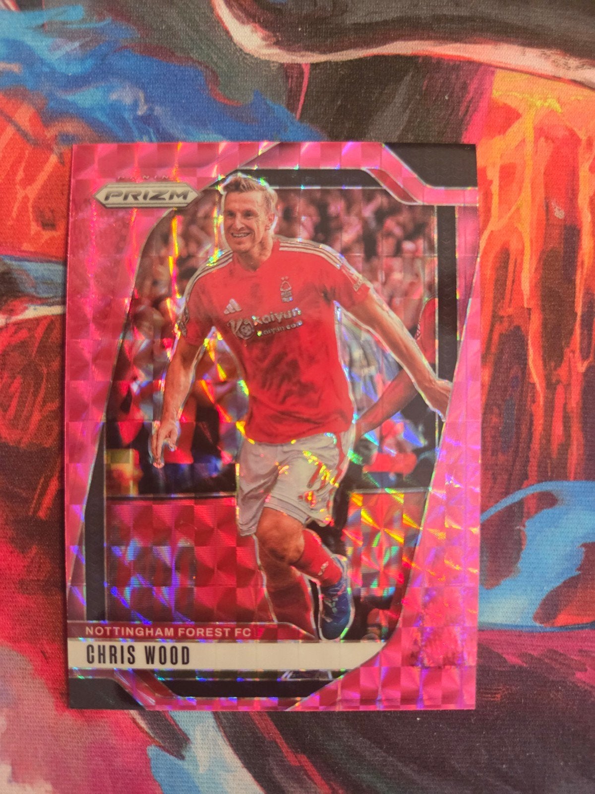 Panini Prizm Chris Wood Nottingham Forest FC Voetbalkaart, Ophalen of Verzenden, Zo goed als nieuw, Buitenlandse clubs, Spelerskaart